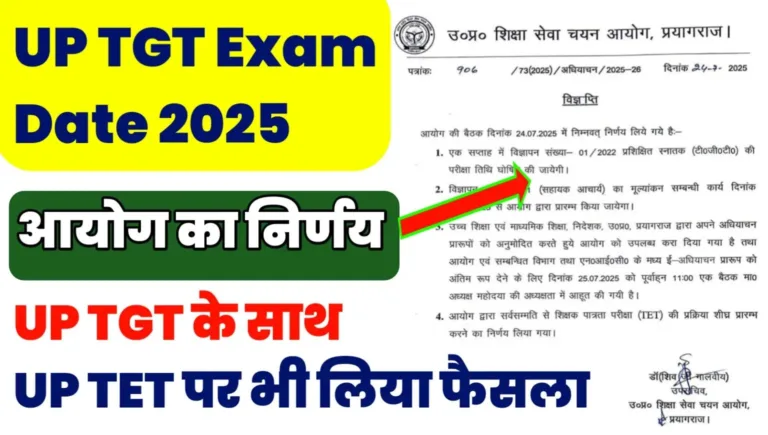 UP TGT Exam Date 2025