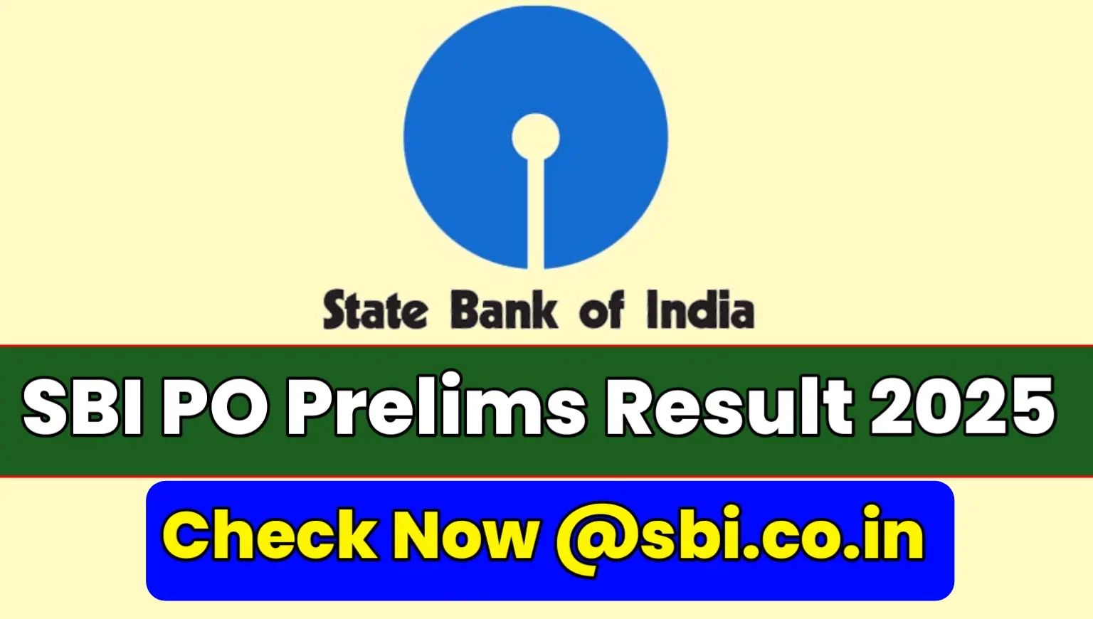 SBI PO Result 2025 Update