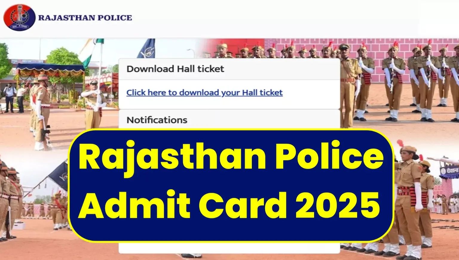 Rajasthan Police Admit Card 2025 Release Date