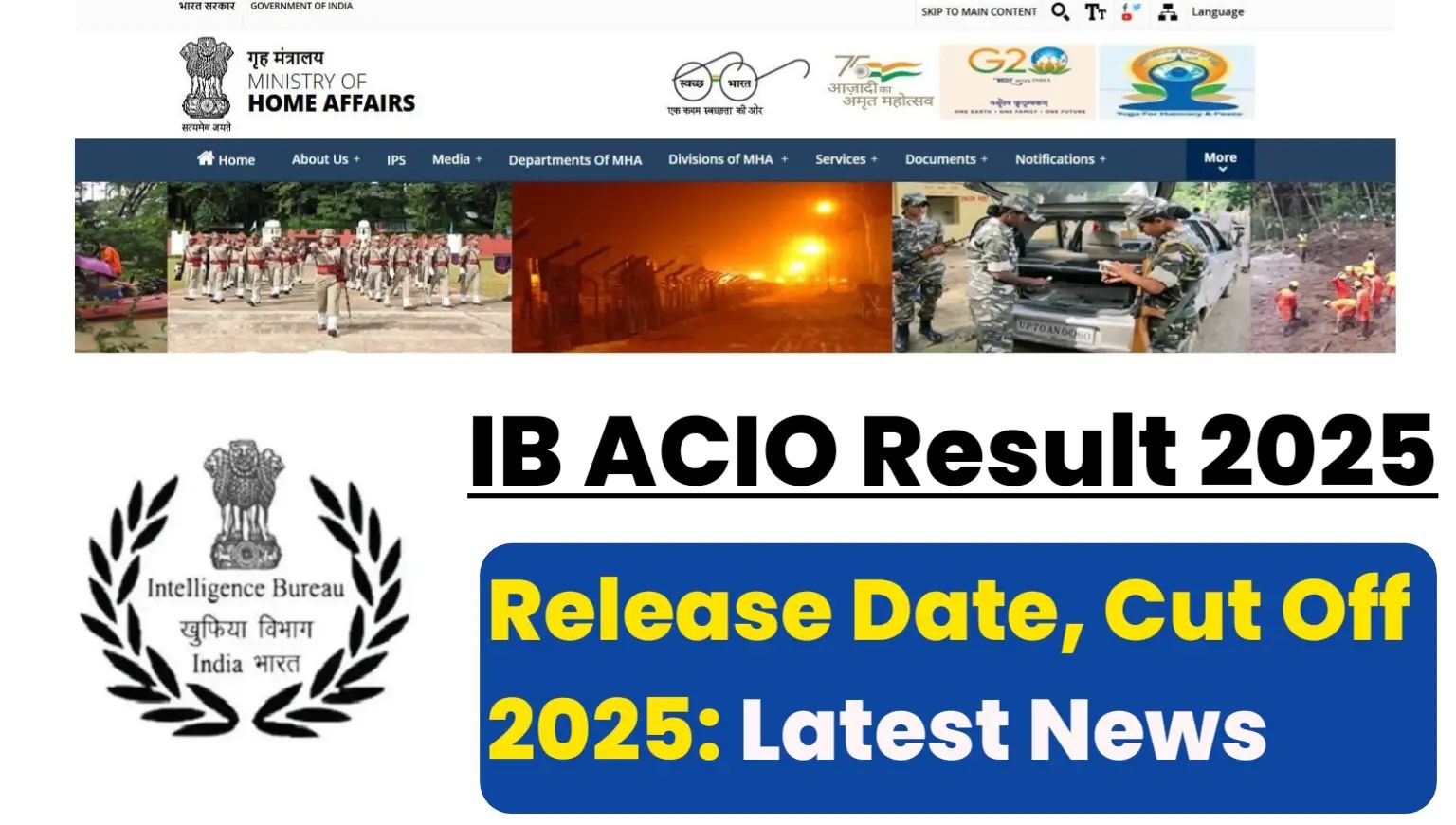 IB ACIO Result 2025 Latest News