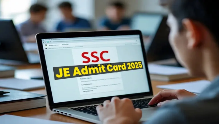SSC JE Admit Card 2025