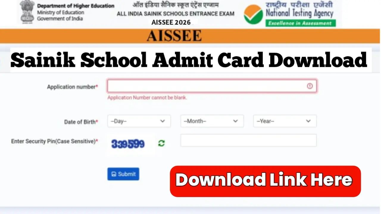 AISSEE 2026 Admit Card