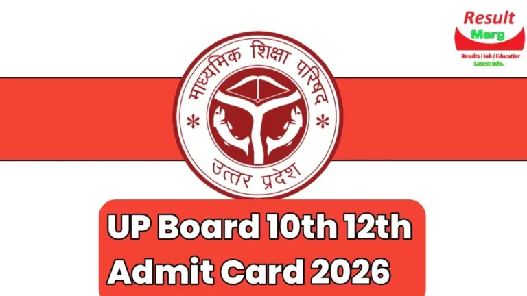 UP Board 10th 12th Admit Card 2026