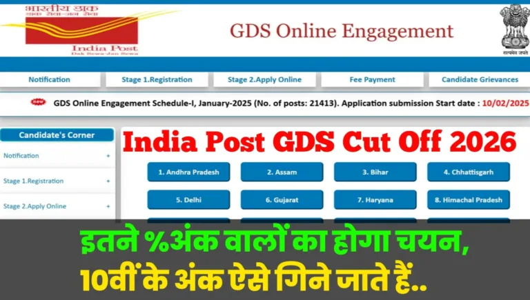 India Post GDS Cut Off 2026